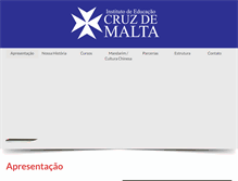 Tablet Screenshot of institutocruzdemalta.com.br